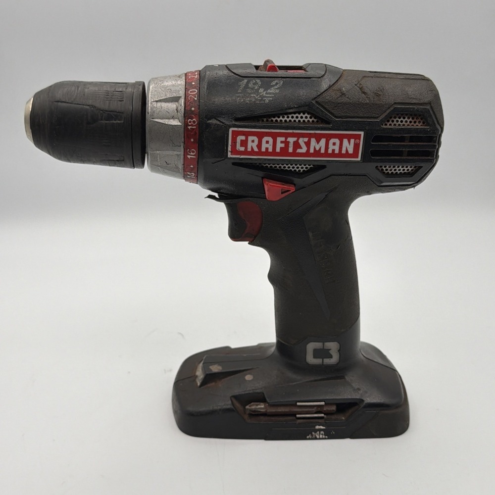 Craftsman C3 19.2v Volt 1/2 in Drill/Driver 315.119100 Great Cdtn TESTED (video)